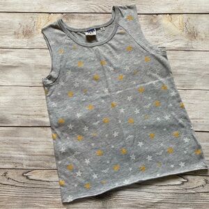 Junk Food Wonder Woman Muscle Tank Top Girls Size Large Gray Yellow White